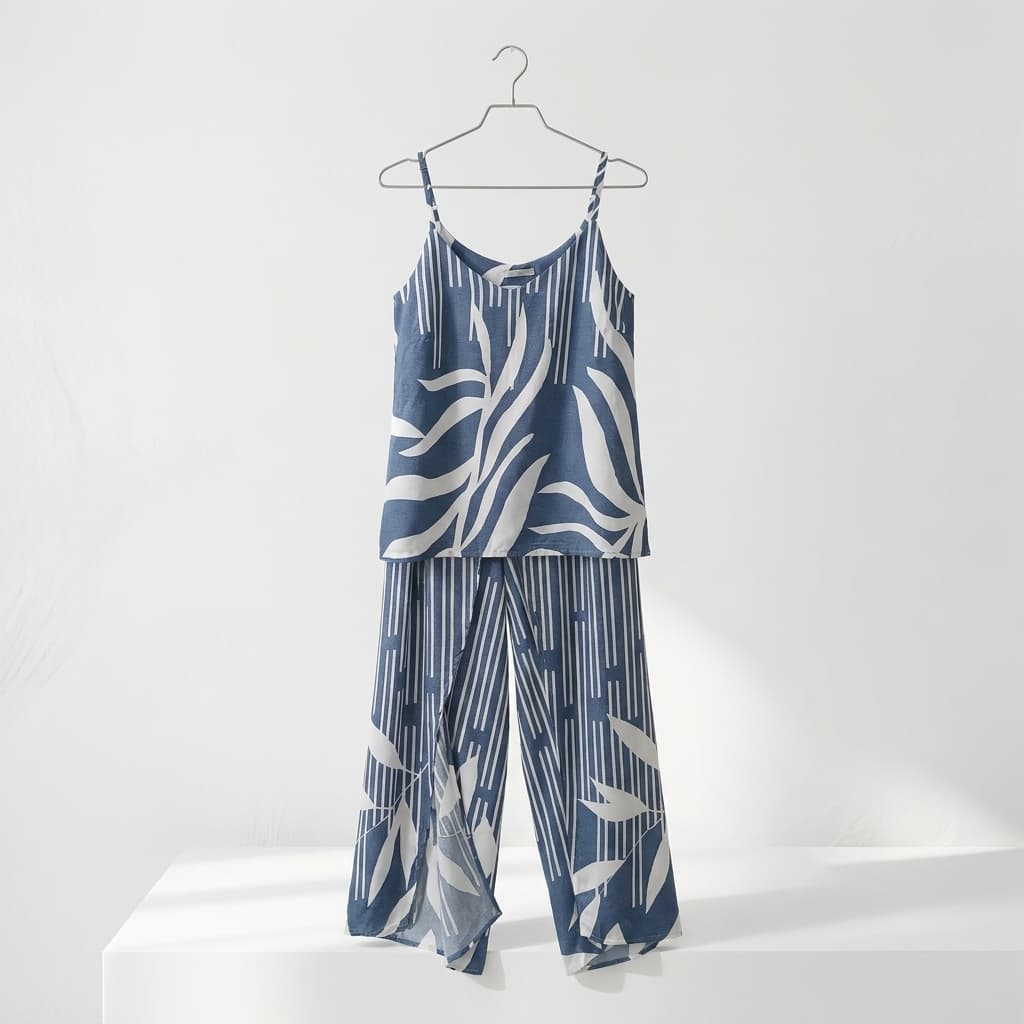 Conjunto Feminino Calça Envelope e Blusa de Alcinha Join image